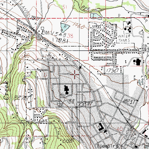 Topographic Map of Scenic Park, OR