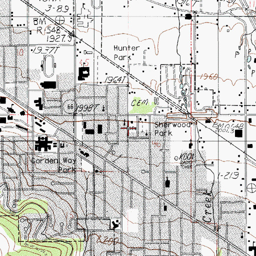 Topographic Map of Sherwood Park, OR