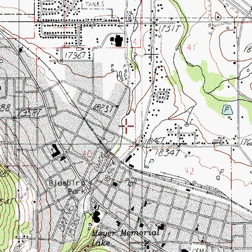 Topographic Map of Vogel Park, OR