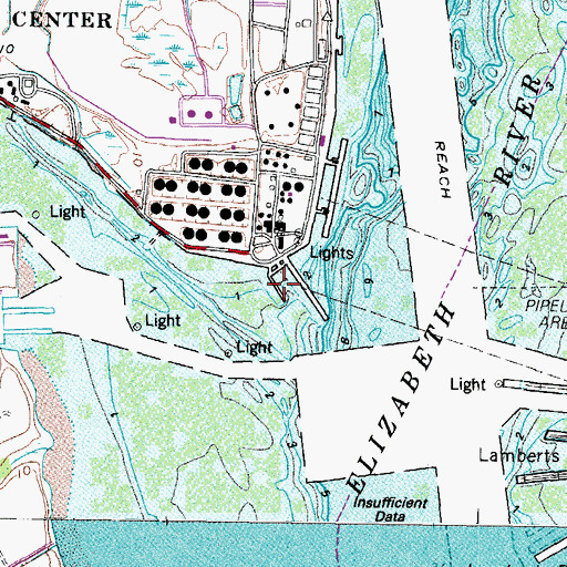 Topographic Map of Pier A, VA
