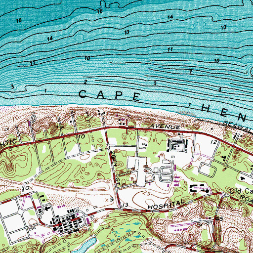 Topographic Map of Nike Site N-25C (historical), VA