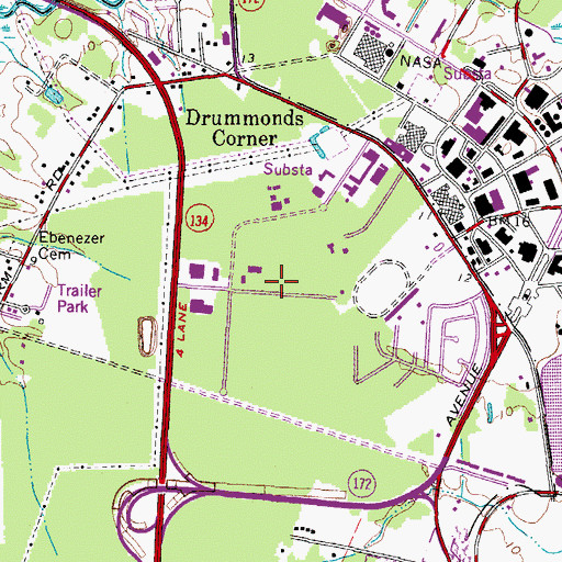 Topographic Map of Langley Research And Development Park, VA