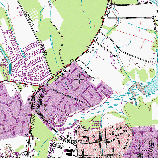 Topographic Map of Holiday Park, VA