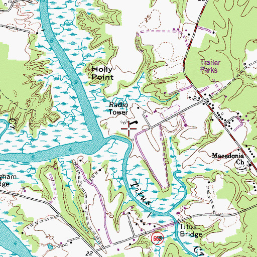 Topographic Map of Nike Site N-75C (historical), VA
