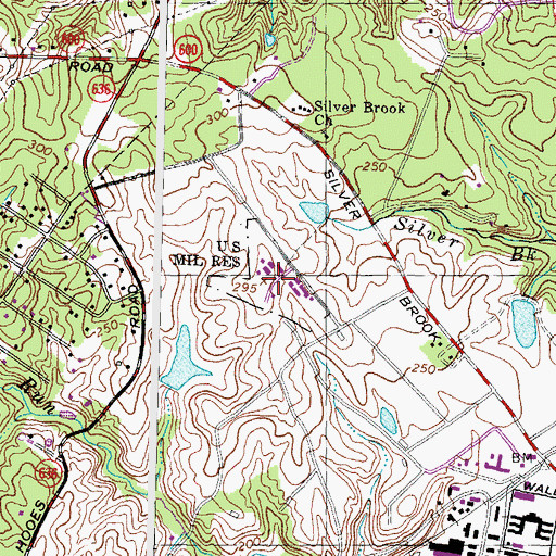 Topographic Map of Nike Site W-64C (historical), VA