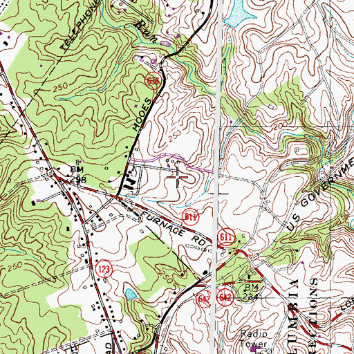 Topographic Map of Nike Site W-64L (historical), VA