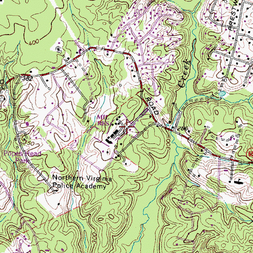 Topographic Map of Nike Site W-74C (historical), VA