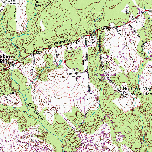 Topographic Map of Nike Site W-74L (historical), VA