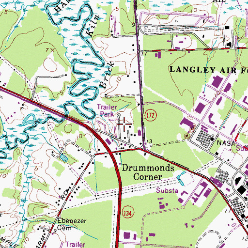 Topographic Map of Sulik Mobile Home Park, VA