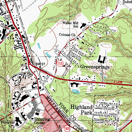 Topographic Map of Ascension Of Our Lord Byzantine Church, VA