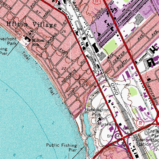 Topographic Map of South Rivermont, VA