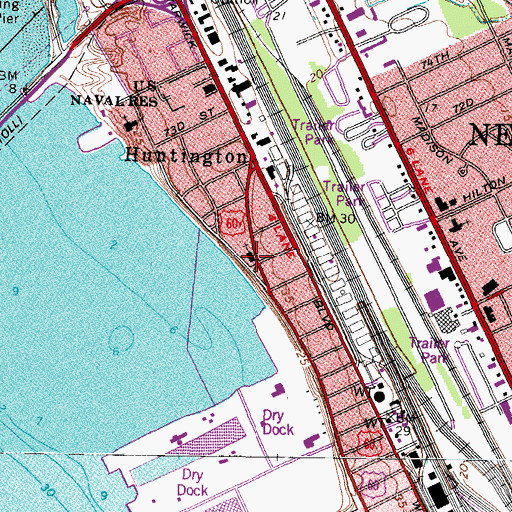 Topographic Map of Trinity Lutheran Church, VA