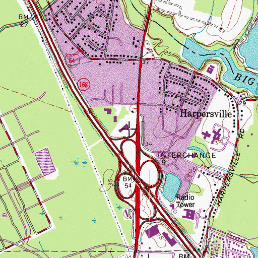 Topographic Map of North Side Church of Christ, VA