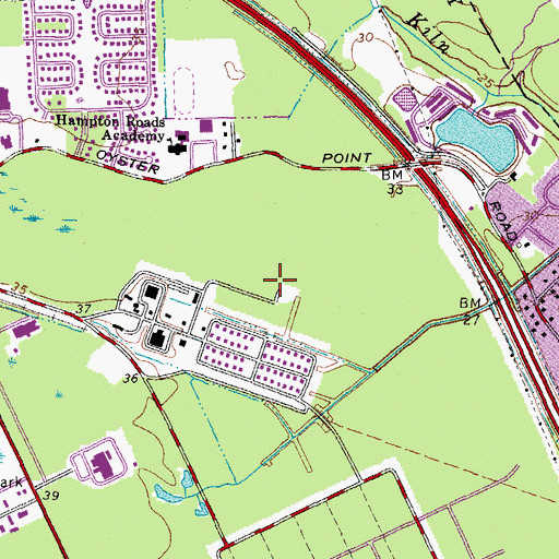 Topographic Map of Thomas Jefferson National Accelerator Facility, VA