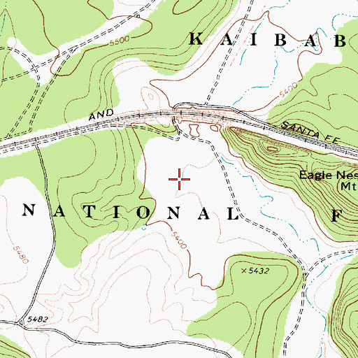 Topographic Map of Strawberry Tank, AZ