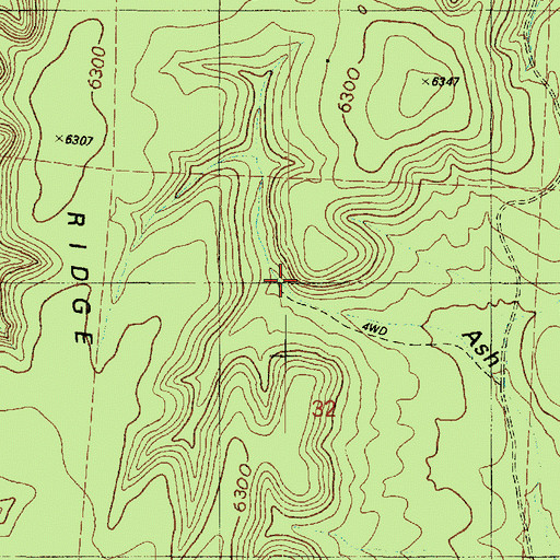 Topographic Map of Hop Tank, AZ
