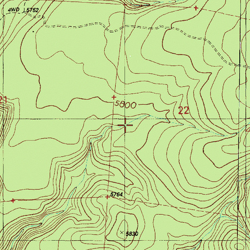 Topographic Map of Dog Tank, AZ