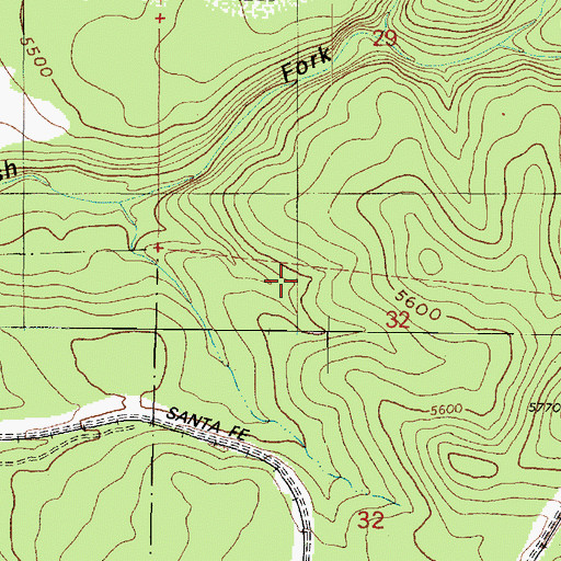 Topographic Map of Top Tank, AZ