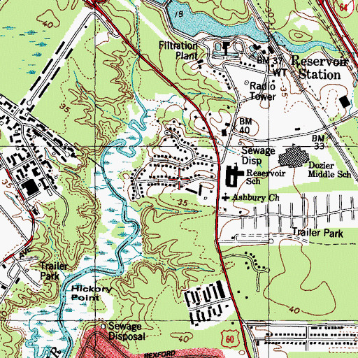 Topographic Map of Patricia Heights, VA