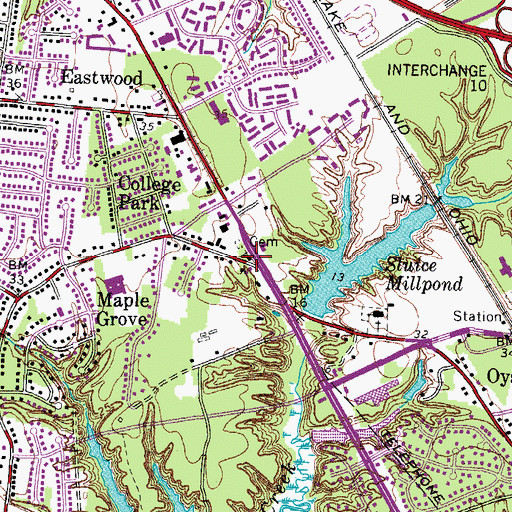 Topographic Map of Providence Church, VA