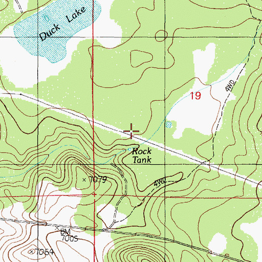 Topographic Map of Keyhole Sink, AZ