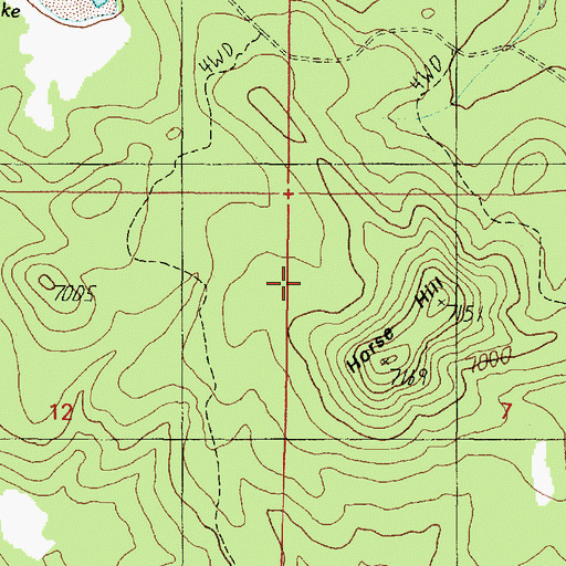 Topographic Map of Horse Hill Wildlife Guzzler, AZ