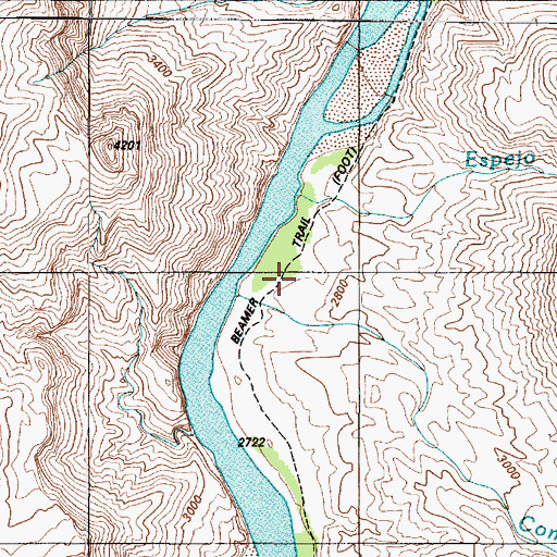 Topographic Map of Beamer Trail, AZ