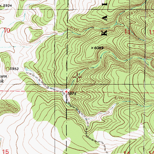 Topographic Map of Boundary Trick Tank, AZ