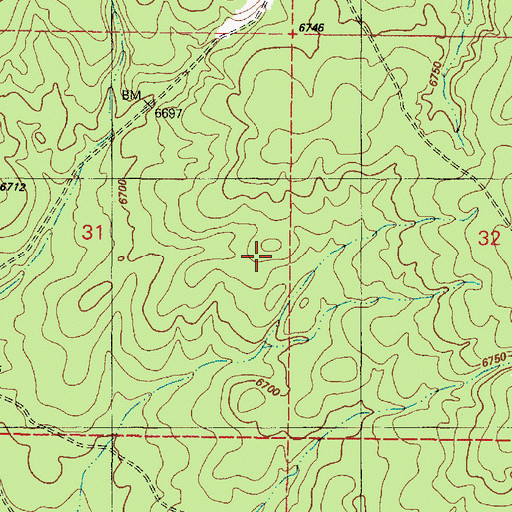 Topographic Map of Charlie I Trick Tank, AZ