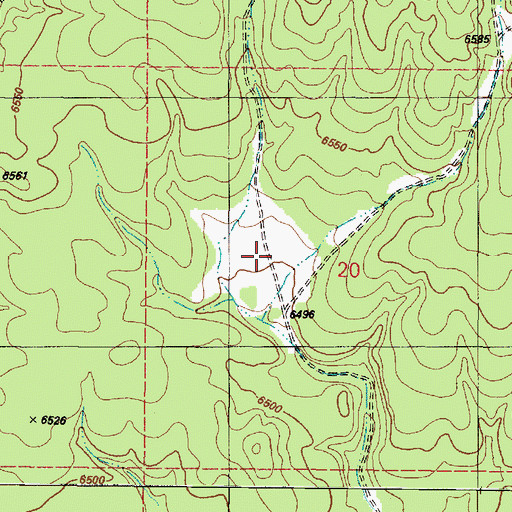 Topographic Map of Canyon Mine, AZ
