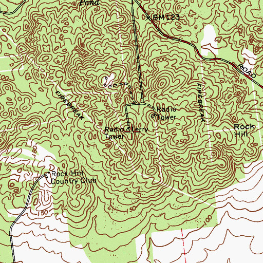 Topographic Map of Manorville Gap Filler Annex (historical), NY