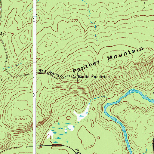 Topographic Map of Oswegatchie Gap Filler Annex (historical), NY
