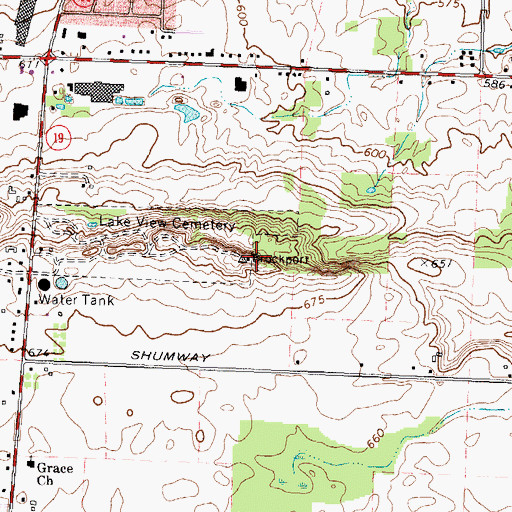 Topographic Map of Brockport Gap Filler Annex (historical), NY