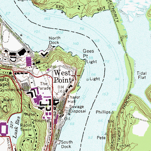 Topographic Map of Fort Clinton (historical), NY