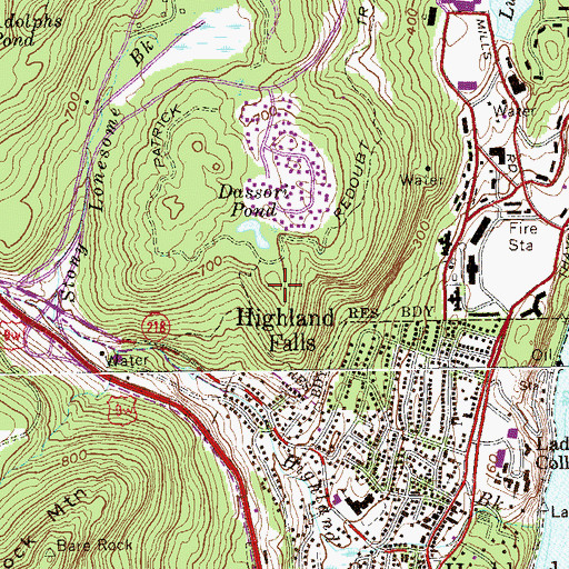 Topographic Map of Redoubt Number 1 (historical), NY