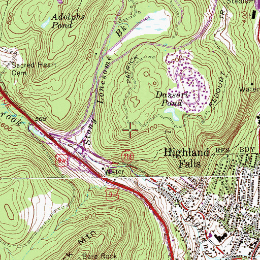 Topographic Map of Redoubt Number 2 (historical), NY