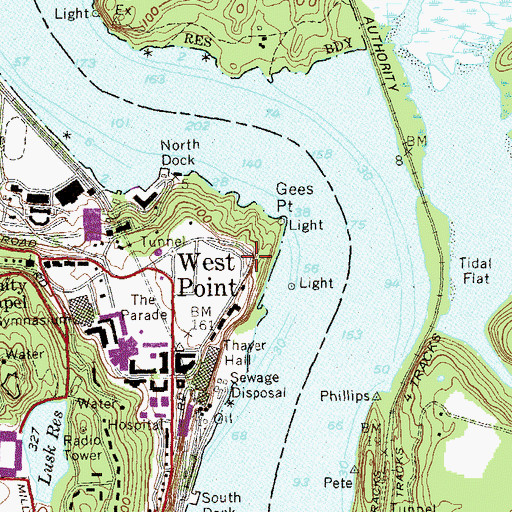 Topographic Map of Kosciuszko Monument, NY