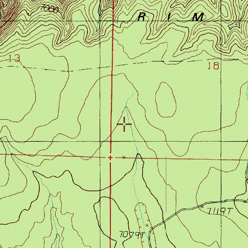 Topographic Map of Long Tree Pothole, AZ