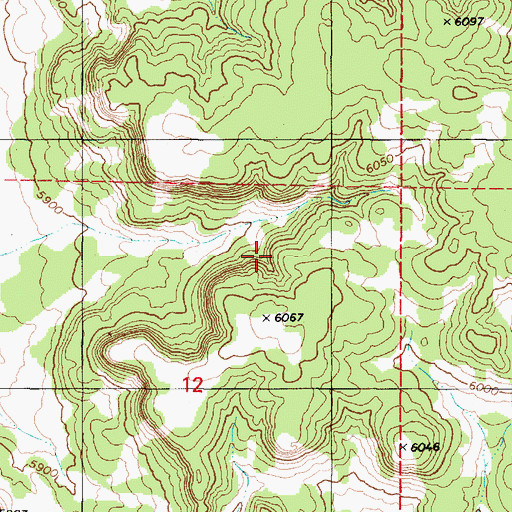 Topographic Map of South Trick Tank, AZ