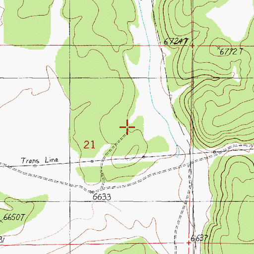 Topographic Map of Blowout Water Storage Tank, AZ
