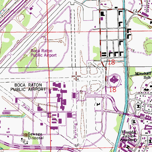 Topographic Map of Boca Raton Army Air Field (historical), FL