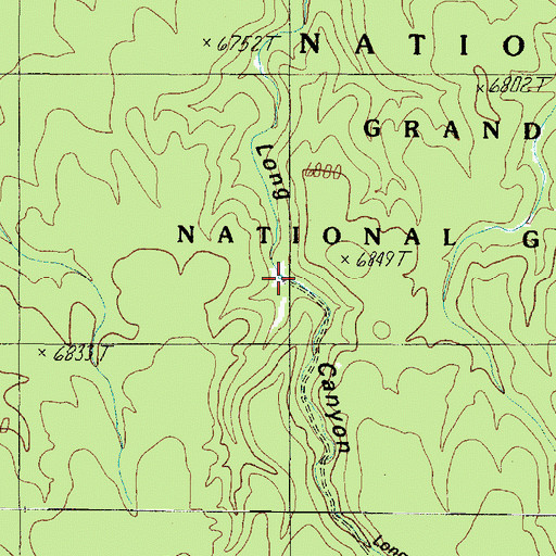 Topographic Map of North Burro Tank, AZ