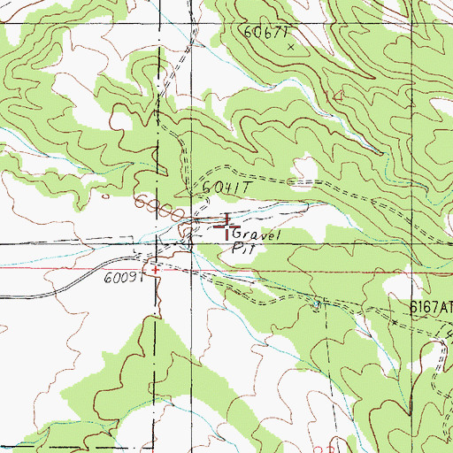 Topographic Map of Wittis Gravel Pit, AZ