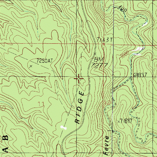 Topographic Map of Fence Line Tank, AZ