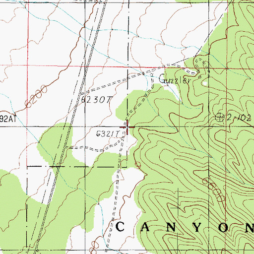 Topographic Map of South Cutler Pockets Corral, AZ