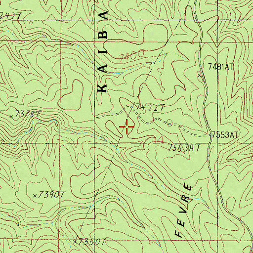 Topographic Map of Highway Tank, AZ
