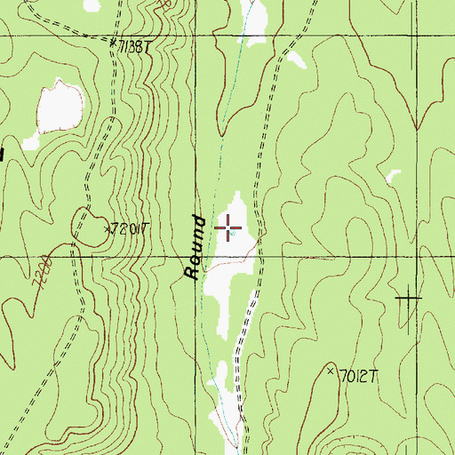Topographic Map of Round Valley Tank, AZ