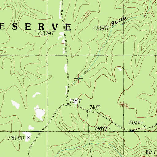 Topographic Map of Wet Weather Seep, AZ