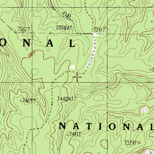 Topographic Map of Cooper Ridge Tank, AZ