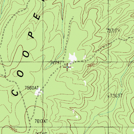 Topographic Map of Lobo Tank, AZ
